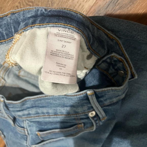 Vince Women's Skinny Jeans in Classic Blue - Picture 3 of 4